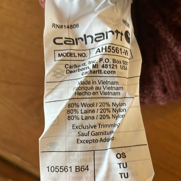 Carhartt NWT Sable Nep Rib Net Fisherman Beanie - Picture 9 of 9